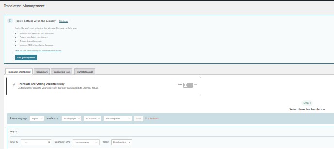WPML Interface for WordPress